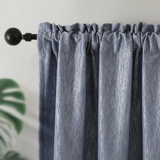 Cortinas Joydeco Azul Aislantes Térmicas 132x213cm 2 Paneles