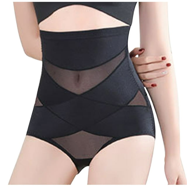 Ropa interior Abdominal de cintura alta de malla, talla grande, adelgazante, levantamiento de cadera, espalda, ropa interior, pantalones moldeadores para mujer Fridja nalpqowj44080