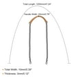 thumbnail image 2 of Uxcell 47" Iron Flat Chain Strap Purse Shoulder DIY Replacement(Beige Grey), 2 of 5