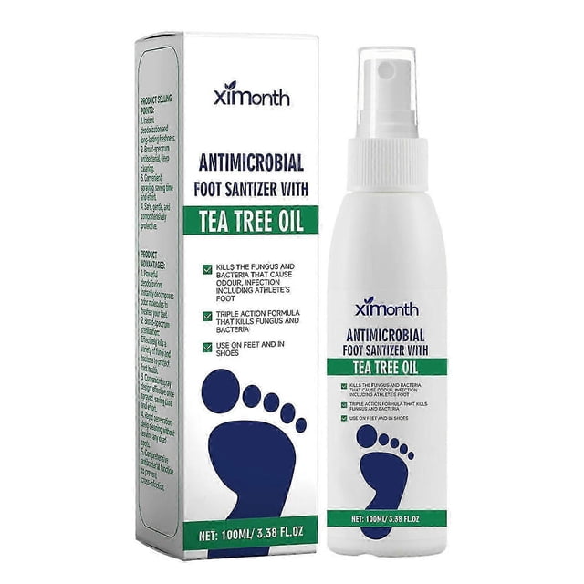 Foot Sanitizer Spray with Tea Tree Oil, Tea Tree Oil Spray for Foot and Nail Sanitizer, Daily Use
