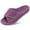 Purple, variant on Litfun Women's Orthopedic Slippers with Arch Support Adjustable Coral Velvet Slide Slippers Open Toe House Shoes, Grey