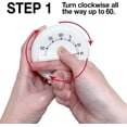 thumbnail image 4 of EcoNesxp Minute kitchen timer with long ring cm easy to read operation 60 minute kitchen timer, 4 of 4