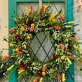 thumbnail image 7 of Spring Floral Wreath for Doors and Walls Durable Polyester for Home Garden Weddings Parties Create Welcoming Ambience, 7 of 7