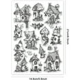 thumbnail image 6 of Fairy House Clear Stamps for Cards Making Tree House Clear Stamp Seals 5.83x8.27inch Transparent Stamps for DIY Scrapbooking Photo Album Journal Home Decoration, 6 of 8
