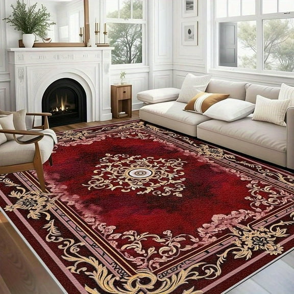 5.3'x7.5' large carpet for living room cute carpet colorful area rug office area rug for rolling chair vintage area rug