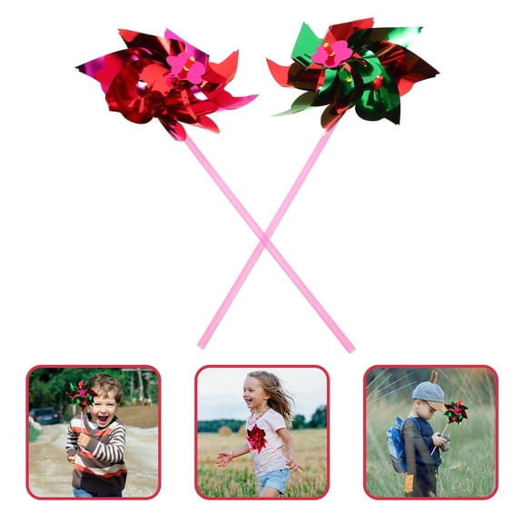 10Pcs Windmill Pinwheel Wind, Kids Colorful Whirl Pinwheels Prop DIY Lawn Pinwheels Set for Kids Student