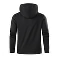 thumbnail image 4 of Men's Sherpa Lined Henley Hoodie 2025 Pullover with Reflective Strips Snap Button Front Winter Warm Fleece Sweatshirt Casual Outdoor Safety Enhanced Top, 4 of 4