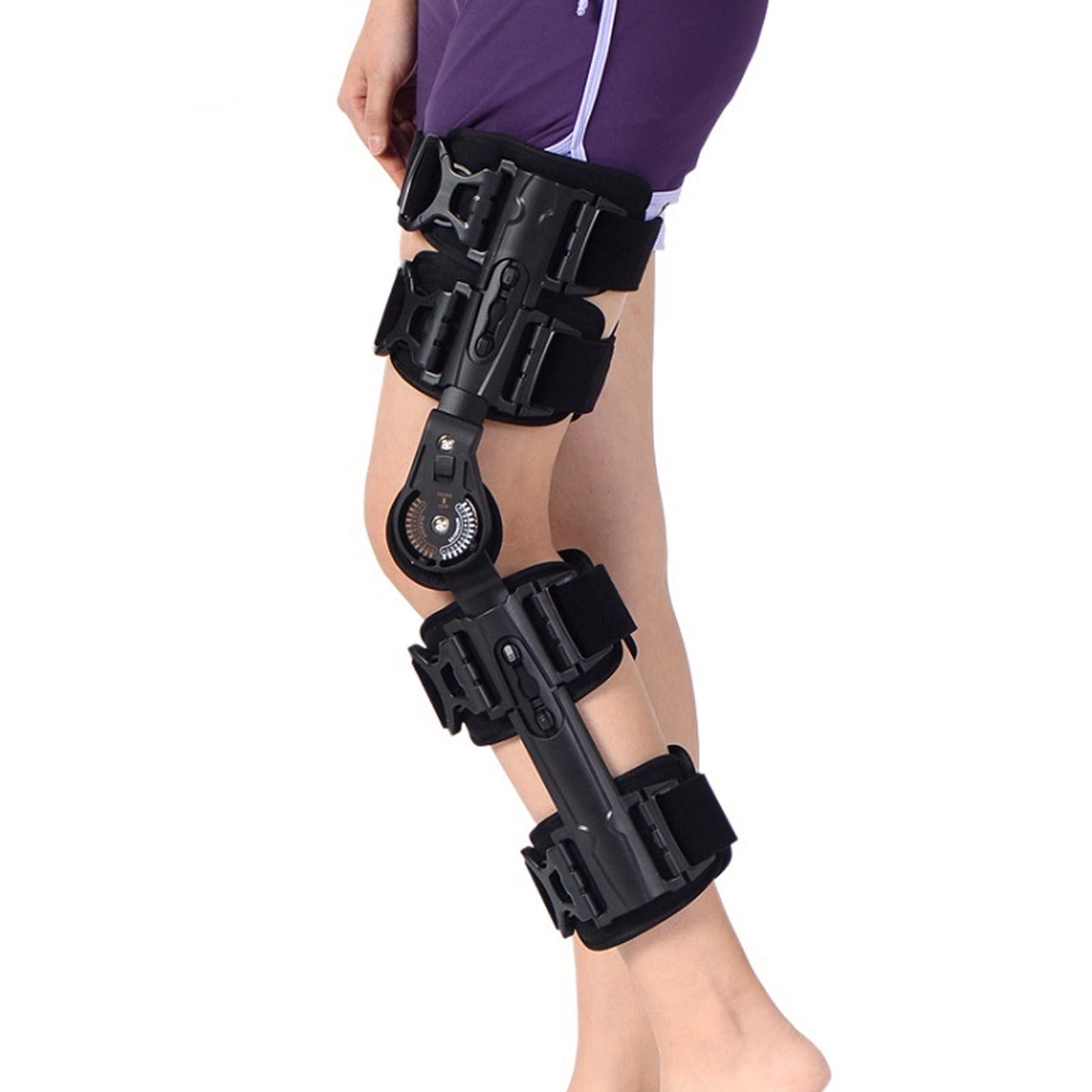 Hinged Knee Brace, Articulated Fixed Knee Stabilizer Comfortable Easy