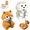 dog+cat, variant on Cooling Clip-On Mini Fan for Cup & Bowl,Mini Food Cooling Fan,Cute Animal Shaped Personal Fans for Coolings Coffee,Rechargeable Mug Fans,Fast Coolings Desktop Beverage Cooler for Home