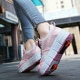 thumbnail image 5 of Yunkctuk Kids Roller Skate Shoes with 2 Detachable Wheels, Sneakers for Boys Girls Birthday Thanksgiving Christmas Day, 5 of 6