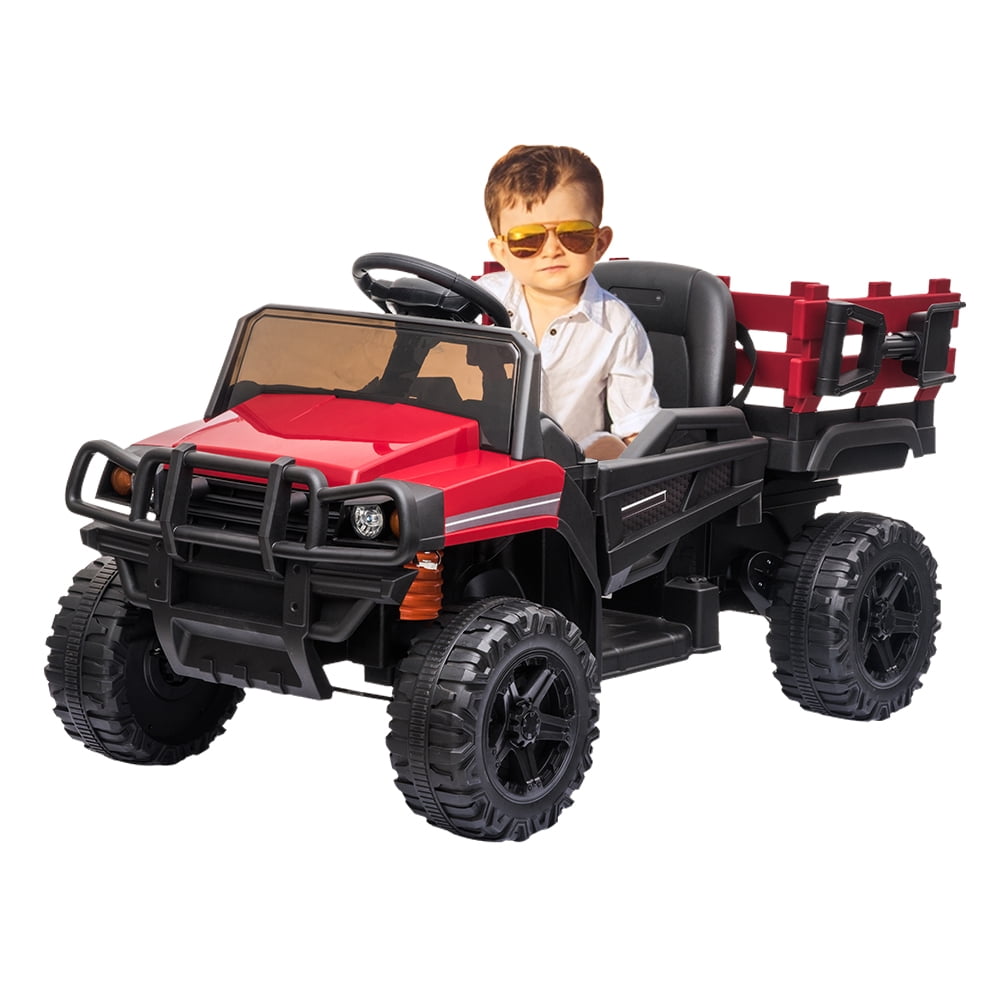Remote Control Ride on Cars for Kids, 4-Wheel Kids Electric Ride-On ...