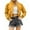 4-Yellow, variant on ChaoLingNeng Puffer Coats for Women, Lightweight Short Puffer Jacket for Women Zip Long Sleeve Cozy Coats Slim Winter Warm Cropped Outwear