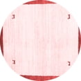 thumbnail image 1 of Ahgly Company Indoor Round Solid Red Modern Area Rugs, 7' Round, 1 of 4