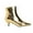 Gold, variant on Elegant British Women's Ankle Boots Classic Design Pointed Toe Short Boots for Autumn Winter Mid Heel Riding Shoes
