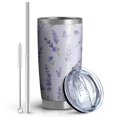 thumbnail image 2 of 20oz Tumbler with Lid and Straw Stainless Lavender Steel Vacuum Insulated Water Coffee Tumbler Cup, Double Wall Vacuum Insulated Travel Mug Reusable Tumblers for Ice Drinks, Hot Beverage, 2 of 7