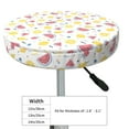 thumbnail image 4 of KLL Watermelon And Lemon Round Bar Chair Cushion Cover 14 inch ,Bar Stool Protector with Elastic, Soft Washable, 4 of 6