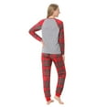 thumbnail image 3 of URMAGIC Matching Family Pajamas Sets Christmas Pjs with Lettler Print and Plaid Tee and Bottom Loungewear, 3 of 4
