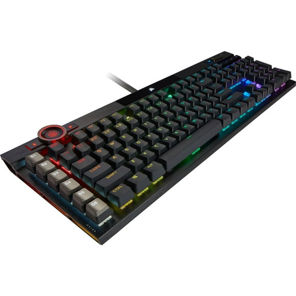 Corsair K100 RGB Gaming Keyboard, Corsair OPX, RGB LED - Black