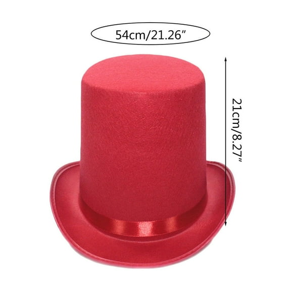 Kuahy Hat Magician Top Hat Bowler Top Hat Fancy Dress Costume Magician Performed Hat Stage Performances