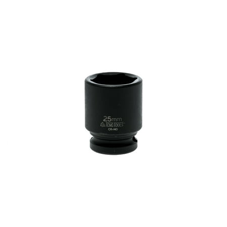 6 Point Regular Socket - Teng Tools 25mm 1/2 Inch Drive 6 Point Regular Metric Impact Socket - 920525-C
