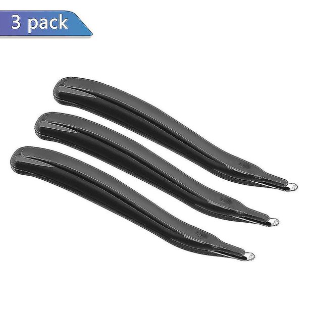 Removedor de grapas magnético de 3 piezas, removedor de grapas, herramienta fácil de quitar grapas, negro