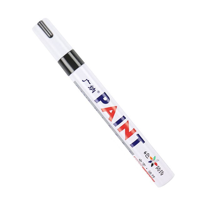 CAROOTU Colorful Paint Marker 12-Pack Water-based Paint Pen Soft Tip Brush Marker Pen for Writing Drawing