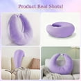 thumbnail image 4 of Eurhowing Arm Rest Pillow for Gaming & Reading, Ergonomic U-Shaped Lap Pillow, Memory Foam Arm Support Pillow for Bed & Sofa, Purple, 4 of 9