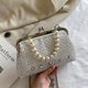 thumbnail image 4 of Bolso Noche Hombro Con Perlas para Banquete Boda Diamantes Imitación Mujer, 4 of 9
