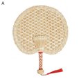 thumbnail image 2 of Walbest Handheld Fan Creative Shape Wheat Straw Indoor Portable Summer Non-Folding Hand Fan for Home, 2 of 7