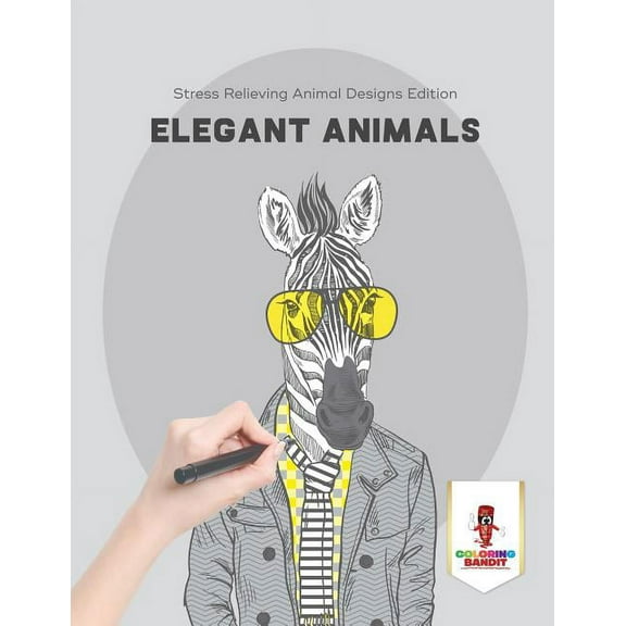Elegant Animals: Stress Relieving Animal Designs Edition, (Paperback)