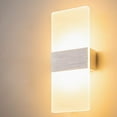 thumbnail image 3 of Lámpara de pared LED Luz de pared Interior 12W Iluminación de pared Arriba Abajo AC 230V 750LM Blanco cálido Cepillado para sala de estar Baño Escaleras Namotu LN-2335, 3 of 7