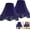 Blue, variant on Black Silk Bell Lamp Shades Petal Edge Braid with Black Fringe Trim, 6"x13"x10.6"(Spider), Classic Scalloped Lamps Shade Hand Crafted, Replacement Lamp Shades for Table,Floor Lamps,Easy Assembly