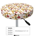thumbnail image 4 of Bingfone Mushroom Padded Round Bar Stool Cover Cushion with Elastic Fabric Round Chair Seat - Mushroom, 4 of 7