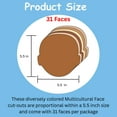 thumbnail image 2 of SHAPES ETC. Face Multicultural Creative Cut-Outs- 5.5&rdquo;, 2 of 12