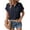 Black, variant on Zeagoo Button Down Shirts for Women Short Sleeve Trendy Lightweight Summer Tops Collar Work Blouse