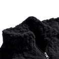 thumbnail image 5 of TRUNZI Mens Sherpa Fleece Jackets Long Sleeves Zip Up Casual Thick Warm Comfy Faux Fur Jackets with Pockets,Black,Size M, 5 of 6