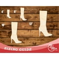 thumbnail image 3 of Unfinished Wood Stiletto Boot Shape | DIY Craft Cutout | up to 46" DIY 36" / 1/2", 3 of 3