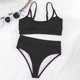 thumbnail image 3 of Baño De Cintura Alta, Traje De Baño Cómodo Para Mujer, Conjunto De Traje De Baño Transpirable Con Forro Desmontable Para Nadar Al Aire Libre, Playa, Fiesta En La Piscina Yuarrent OD010776-01, 3 of 7