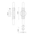 thumbnail image 6 of WV335811VB-Alora Lighting-Torres - 2 Light Bath Vanity-10.38 Inches Tall and 2.25 Inches Wide-Vintage Brass Finish, 6 of 7