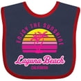 thumbnail image 3 of Inktastic Summer Enjoy the Sunshine Laguna Beach California in Pink Boys or Girls Baby Bib, 3 of 4