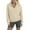 Beige, variant on asjyhkr Sweatshirts for Women Polar Fleece Zipper Hooded Long Sleeve Hoodies Solid Color Casual Workout Gym Running Tops with Pockets