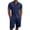 Navy, variant on gbyLJF Shorts Sets For Men Button Down Cargo Shirt Matching Shorts Set 2 Piece Summer Outfits with Pockets