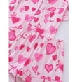 thumbnail image 4 of Emy Dola Womens Valentine's Day Pajamas Set Button Down 2 Piece Sleepwear Summer Short Sleeve Tops and Shorts Pjs Set S-2XL, 4 of 8