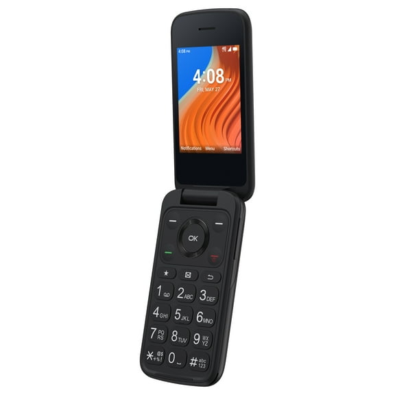 TCL FLIP 2 8GB 1GB (UNLOCKED), VOLCANO BLACK