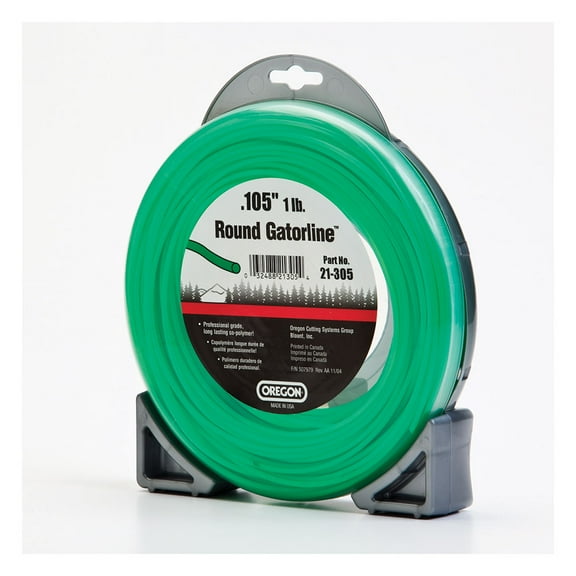 Oregon 21-305 Gatorline 1 Lb 228" Donut 0.105" Gauge Commercial Grade Round String Trimmer