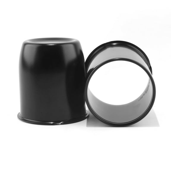 RhinoTuning 3.19in Stainless PUSH-THRU HUB CENTER CAP For Truck Trailer Wheel Rims 2pcs