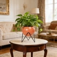 thumbnail image 6 of Elevated Metal Flower Stand, Large Capacity Planter with Drainage Holes, Modern Decorative Pot for Living Room, Office, Garden, Balcony, Ideal for Indoor Foliage Plants, 6 of 6