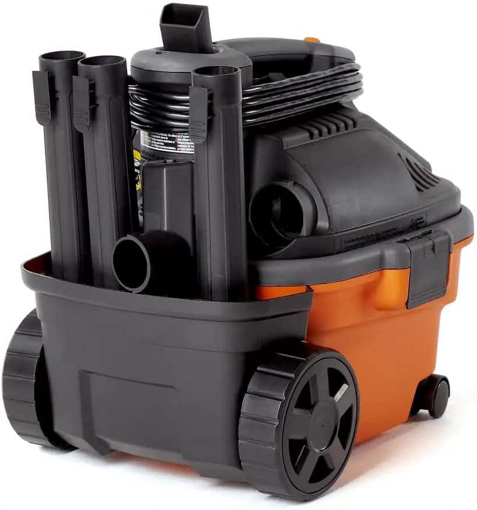 4 Gallon 5.0 Peak HP Portable Wet/Dry Shop Vacuum with Fine Dust Filter, Hose, Accessories and Premium Car Cleaning Kit