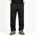 thumbnail image 3 of Men Stretch Cargo Trousers Light Multi Storage Reinforced Ripstop Field Travel Pants S-XL（1 piece）, 3 of 10
