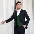 thumbnail image 5 of Mens Casual Business Vests Lightweight Waistcoat Slim Fit Suit Vest with Pocket Wedding Dress Vests, 5 of 7
